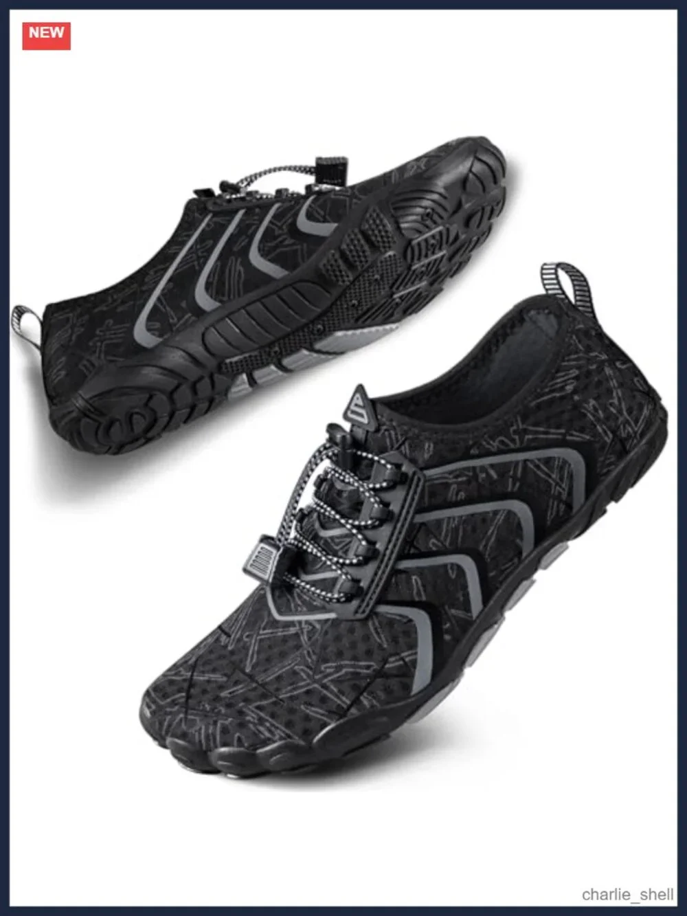 SEEKWAY Water Shoes Quick-Dry Aqua Sock Spandex Beach Swim Hiking